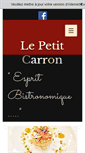 Mobile Screenshot of lepetitcarron-restaurant.com